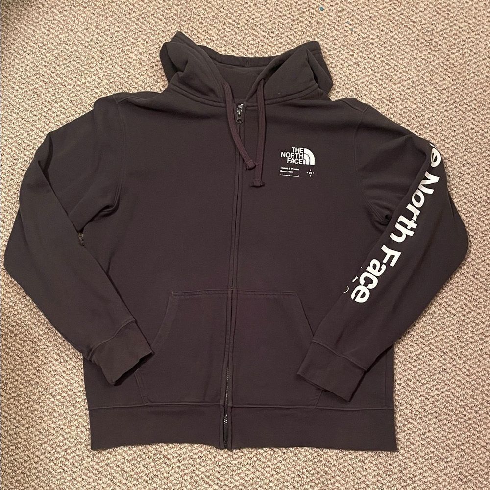 The North Face Charcoal Zip-Up Hoodie